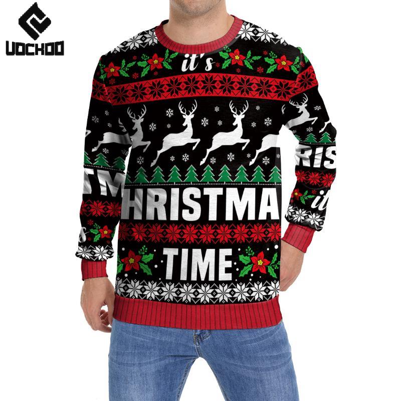 Winter Clothing Europe - Elk Cosplay Christmas Ugly Sweatshirts for