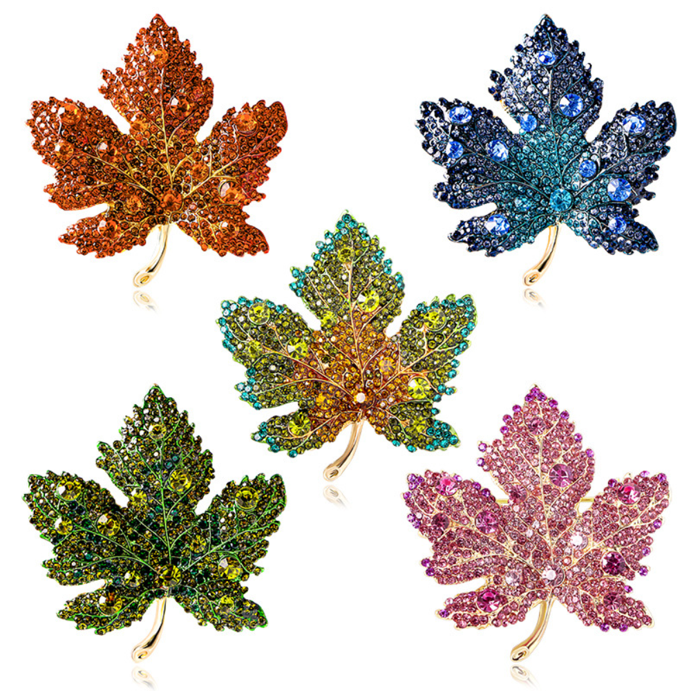 Winter Clothing Options - Maple Leaf Brooch with Optional Three-dimensional