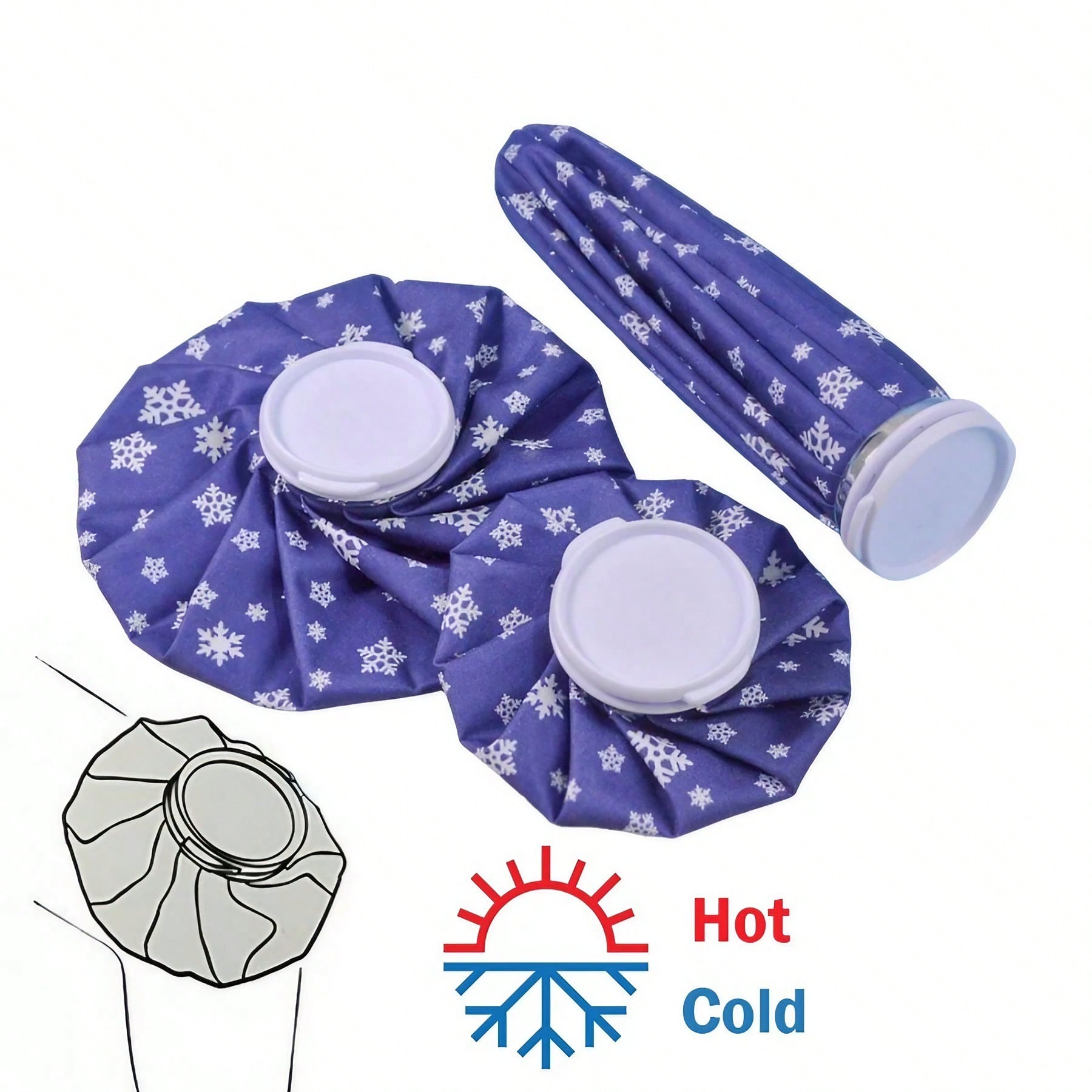 Hand Warmer Reusable - Ice Pack Reusable Ice Bags No-Leak