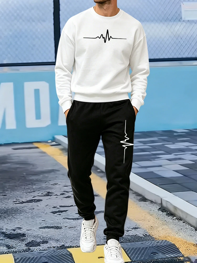 Winter Clothing Pants - New Men's Pullover Tracksuit Casual O