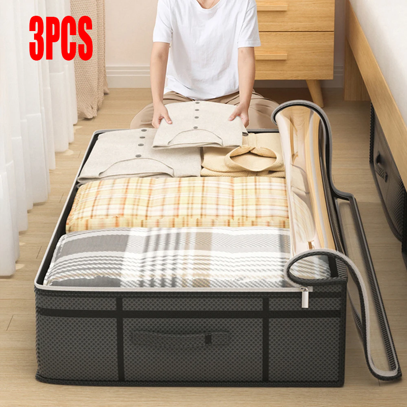 Winter Clothing Storage - 1/2PCS Foldable Non-Woven Bed Bottom Storage