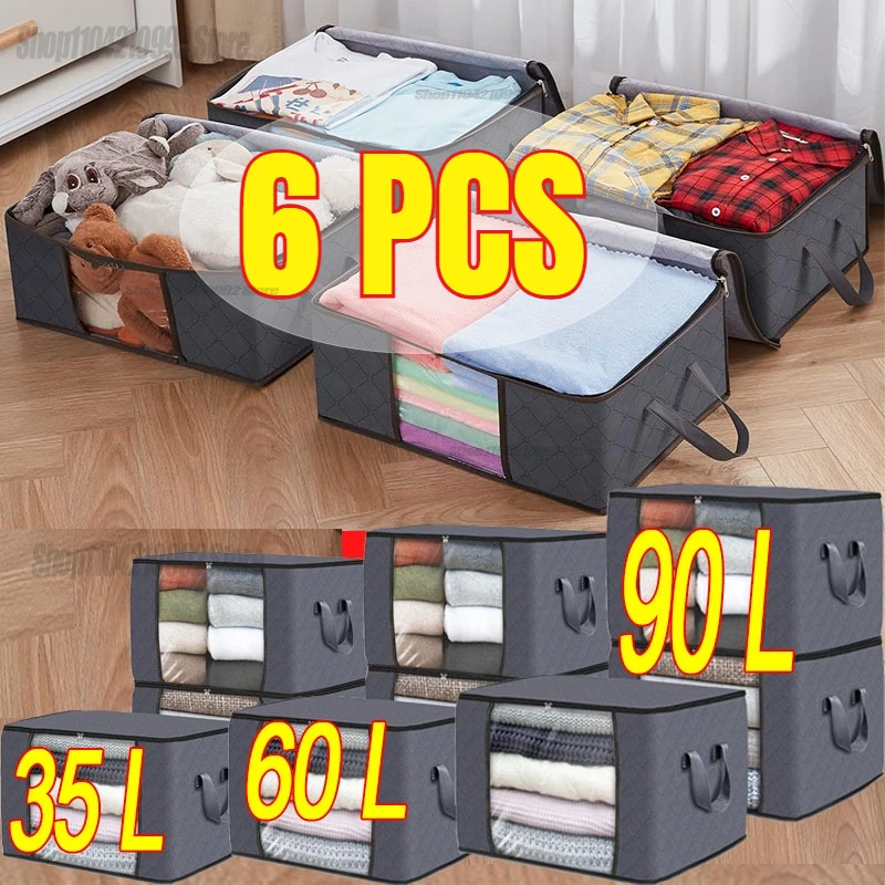 Winter Clothing Storage - Large Foldable Storage Bag Clothes Travel