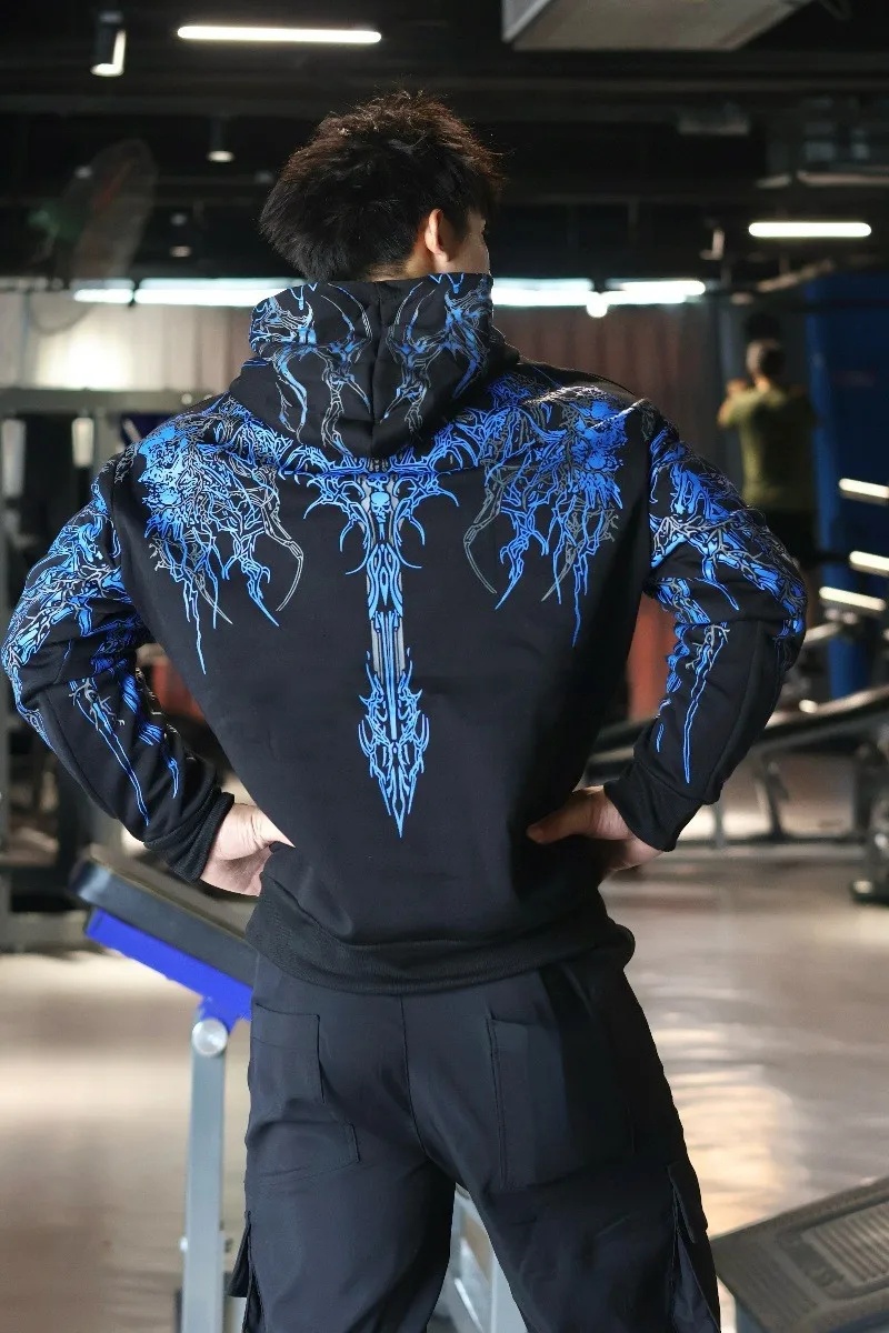 Winter Clothing Trends - Men's Hooded Sweatshirt - Fitness Clothing