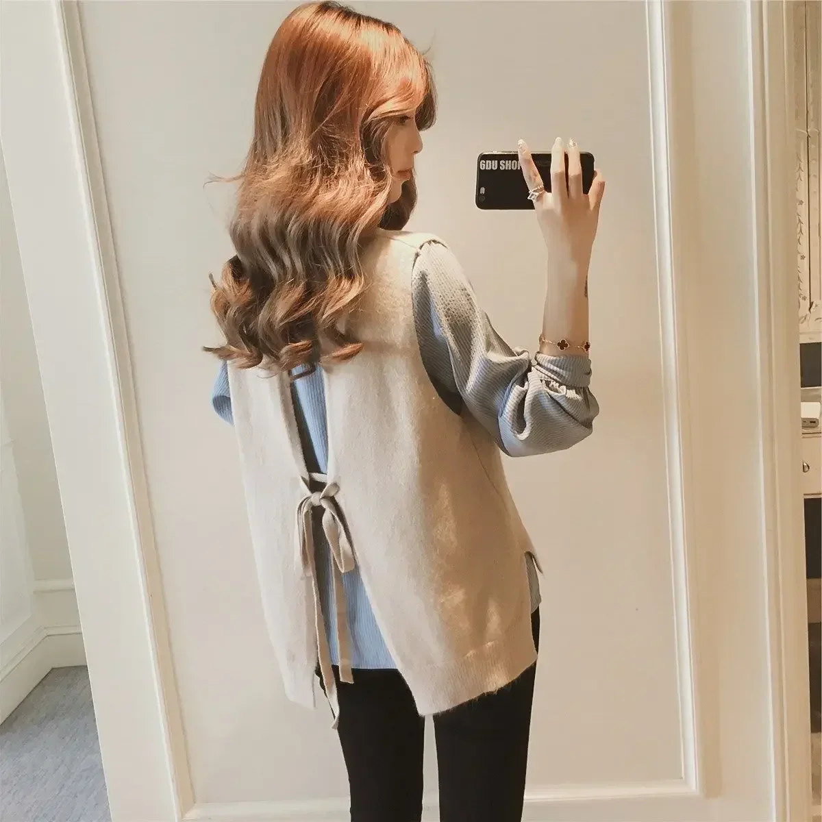 Winter Clothing Offer - Waistcoat Korean Style Clothing Fashion Knit