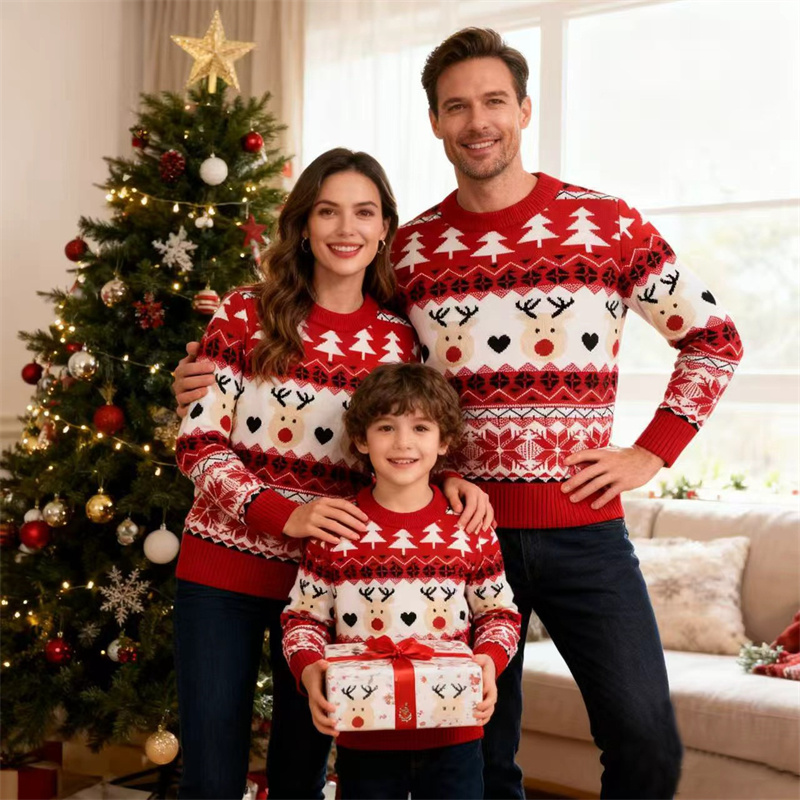 Winter Clothing For Kids - Christmas Family Sweaters Parent-Child Matching Pollover