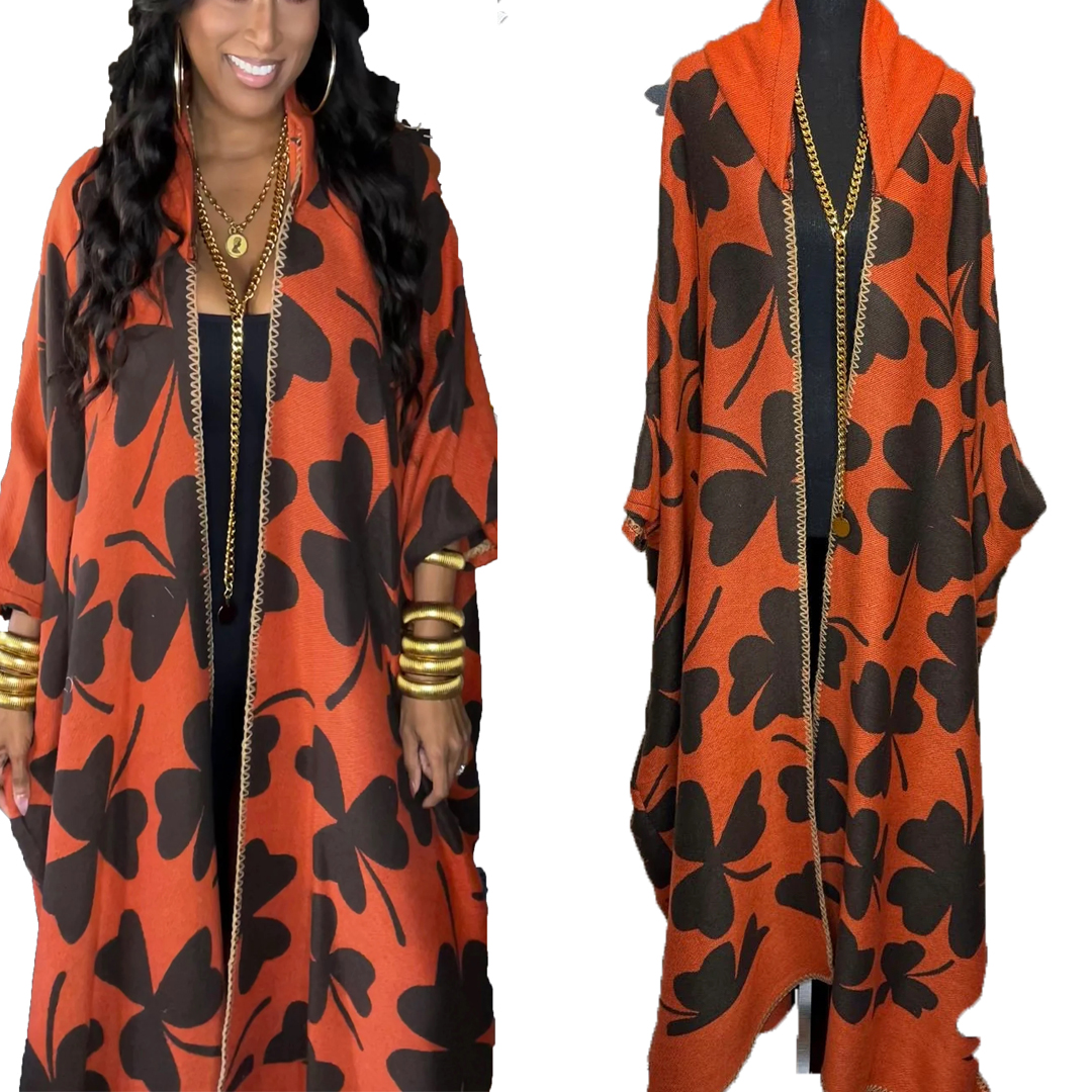 Winter Clothing Europe - Europe Women New Floral Winter Hooded