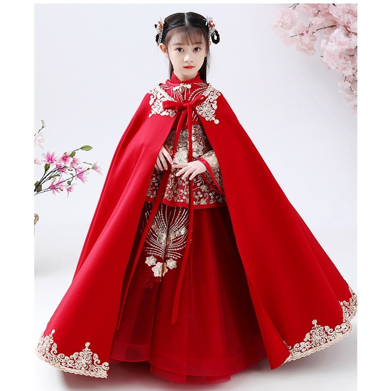 Winter Clothing For Kids - Girls Hanfu Cheongsam Costume Chines New