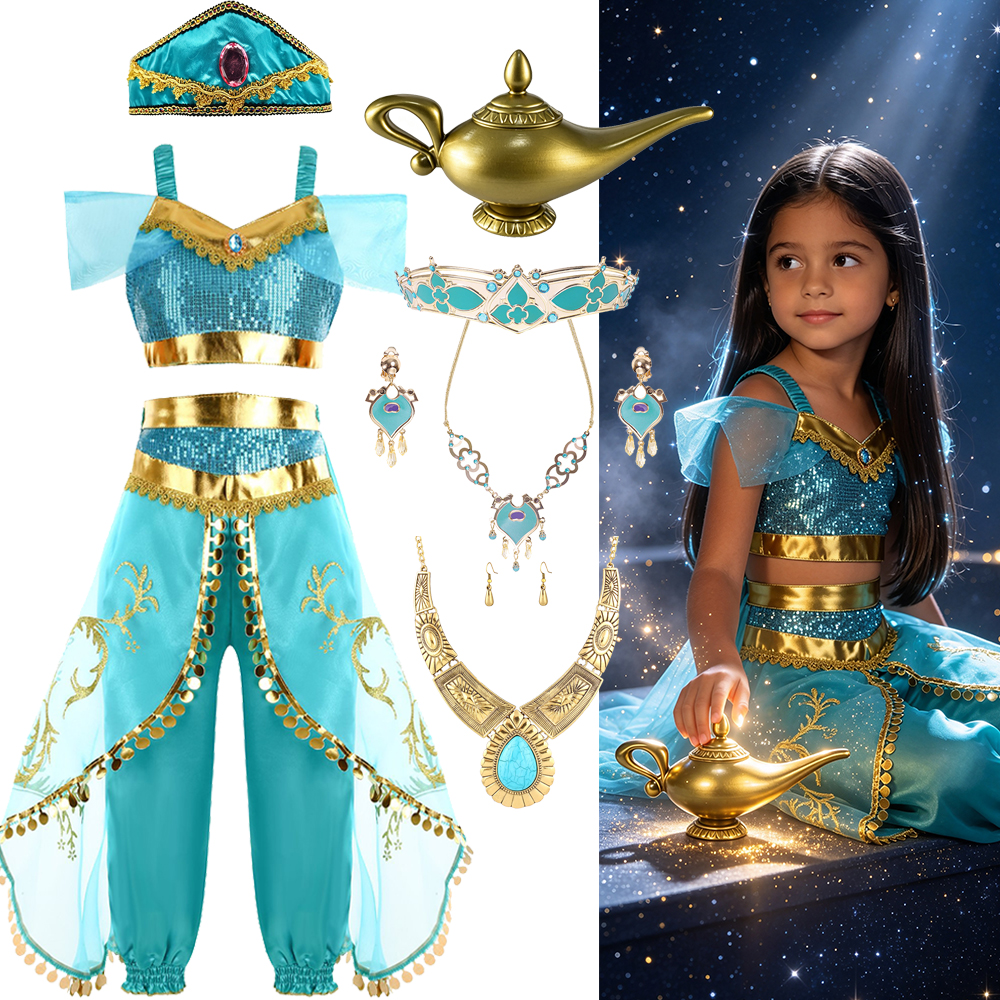 Winter Clothing Storage - Girls Jasmine Fantasy Costume Arabian Princess