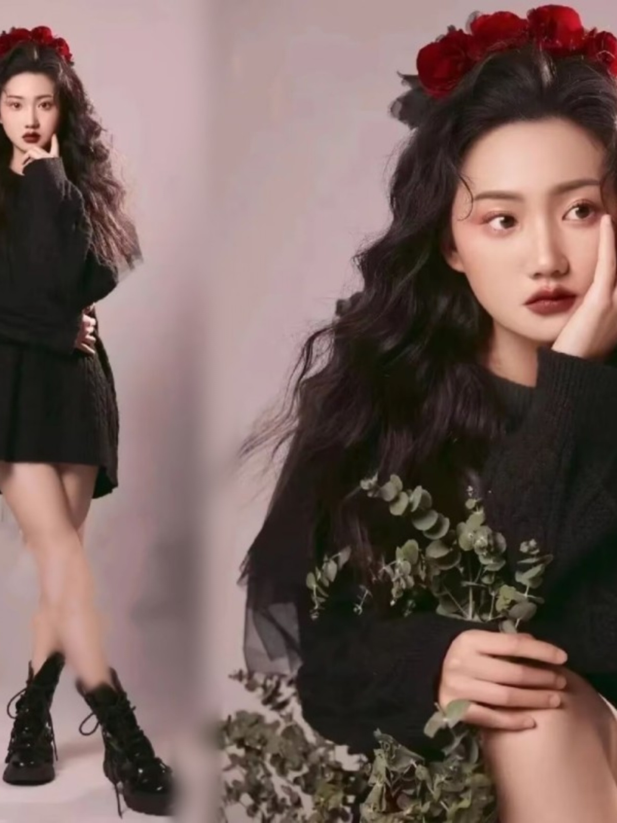 Winter Clothing Photo - New Fashion Black Sweater Photography Studio
