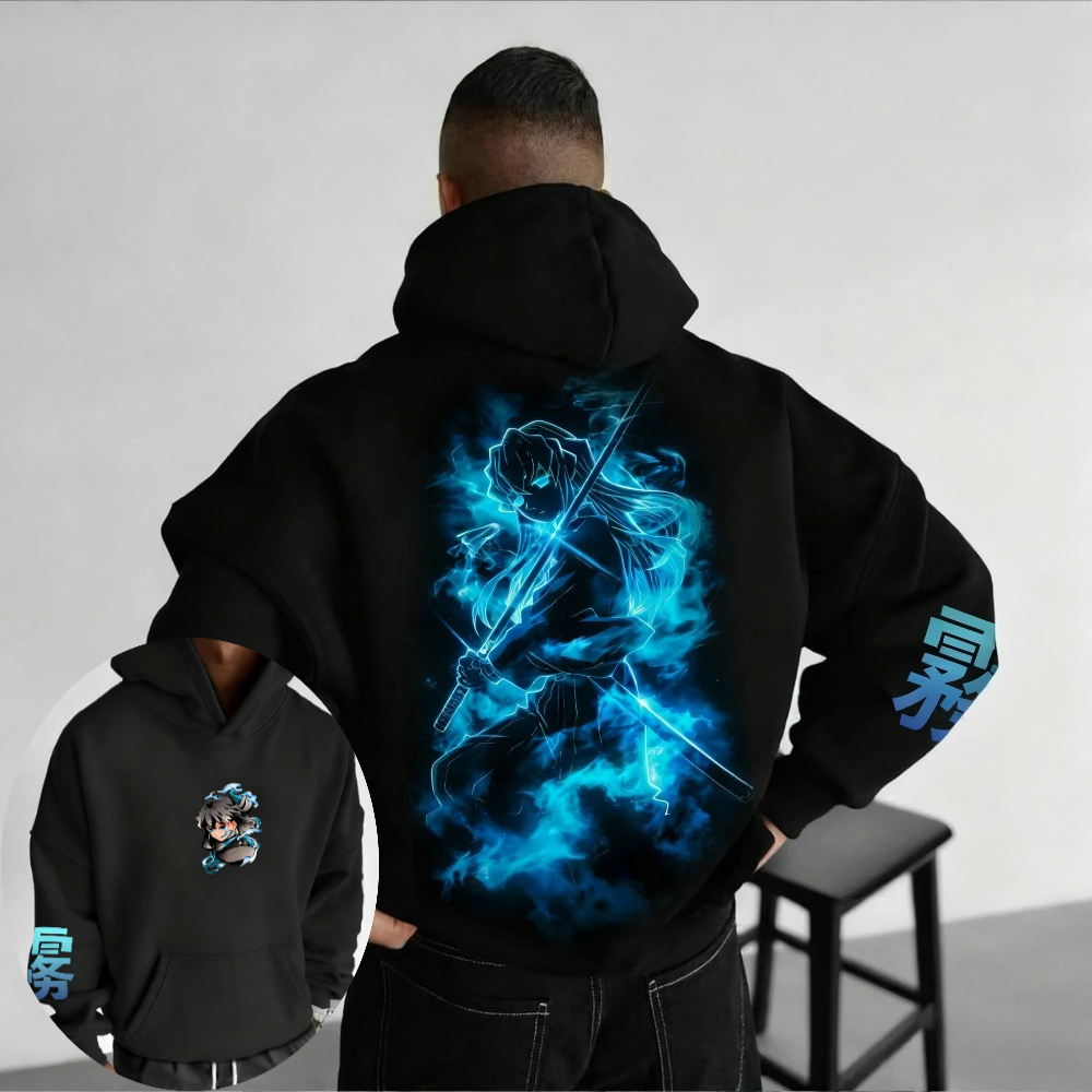 Winter Clothing In Japan - Demon Slayer Men's Hoodie Sweatshirt Muichiro