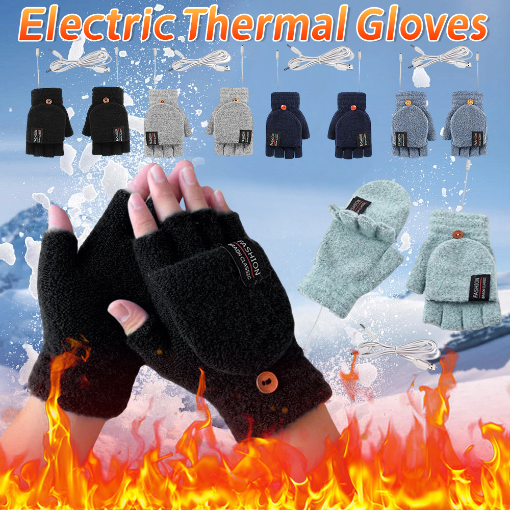 Hand Warmer Reusable - Electric Heated Gloves Hand Warmers Mittens