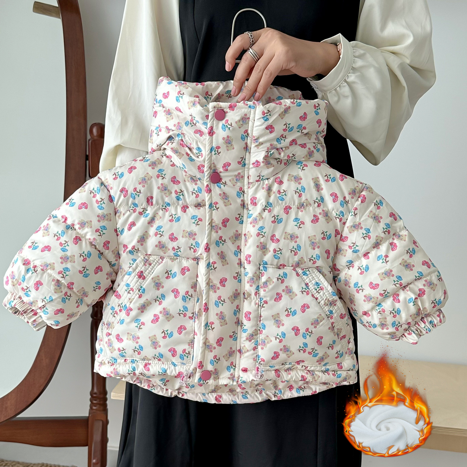 Winter Clothing 1 Year Old - Girls Down Coats Kids Plus Velvet