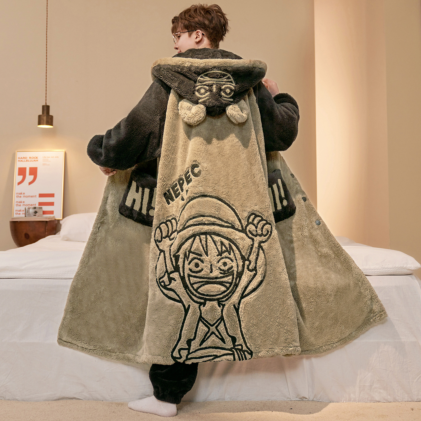 Winter Clothing In Japan - One Piece Luffy Bathrobe Anime Winter