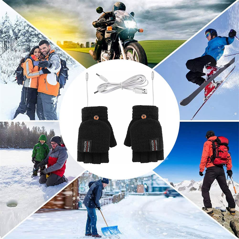 Electric USB Heating Gloves Ha - Hand Warmer Reusable review and price