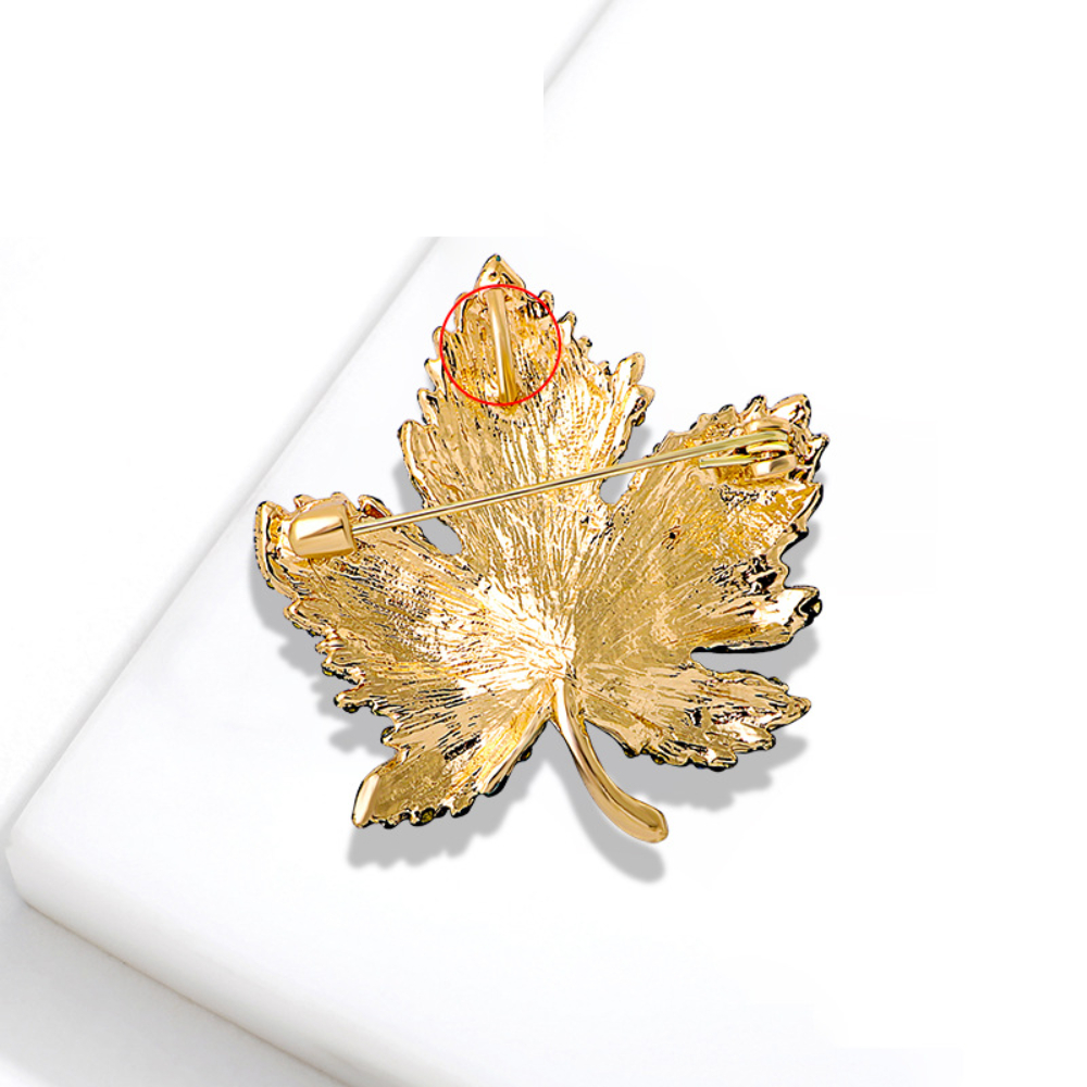 Maple Leaf Brooch with Optiona - Winter Clothing Options review and price