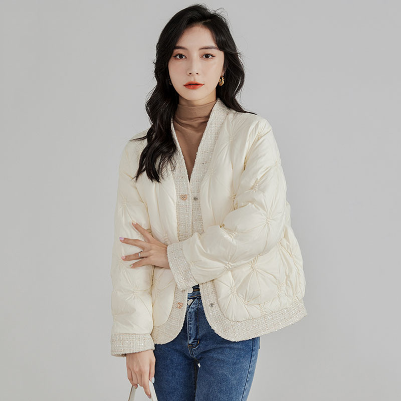 Autumn Winter Down Jacket V-Ne - Winter Clothing Trends review and price