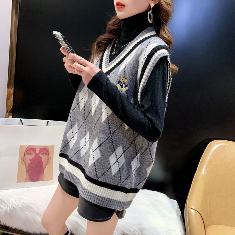 Red Knit Vests For Women Sleev - Winter Clothing Offer review and price