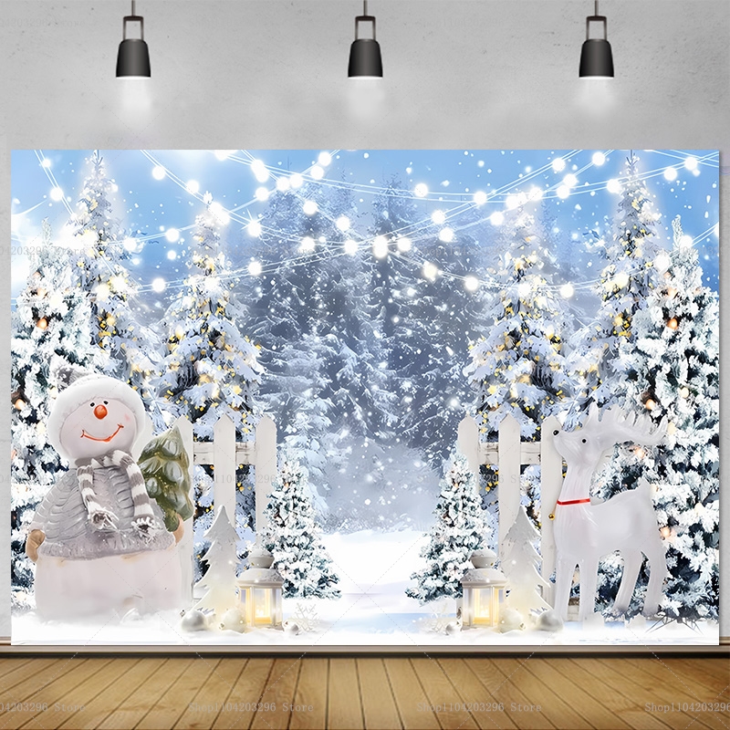 Winter Forest Snow Scene Photo - Winter Clothing Photo review and price