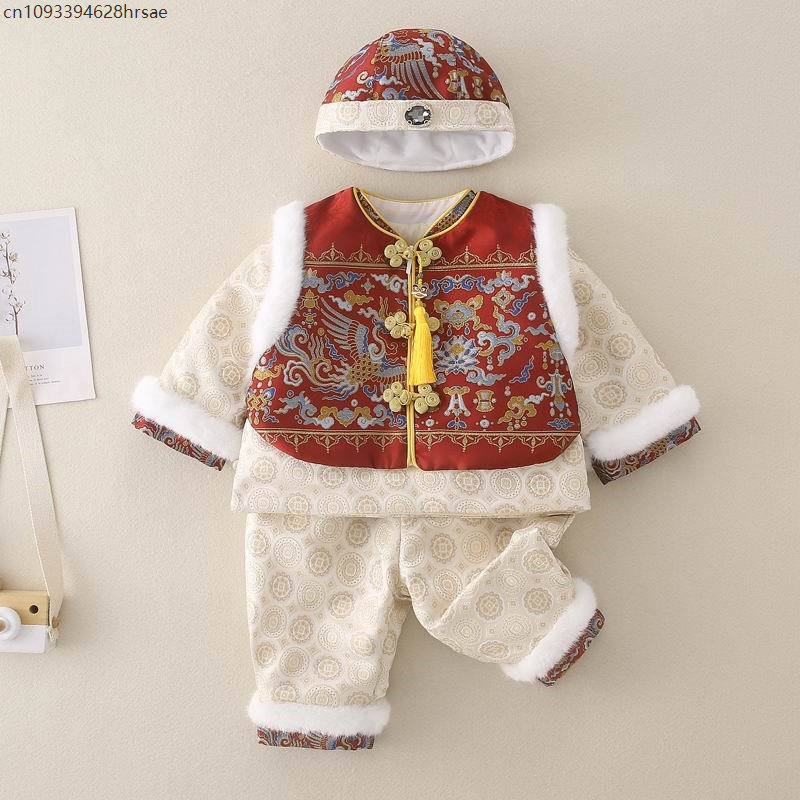 Baby Boy New Year Cheongsam Tr - Winter Clothing Europe review and price