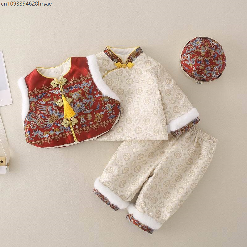 Baby Boy New Year Cheongsam Tr - Winter Clothing Europe review and price