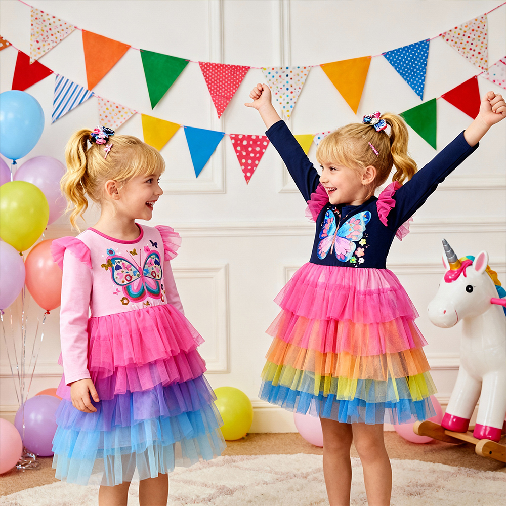 DXTON Kids Princess Mesh Dress - Winter Clothing For Kids review and price
