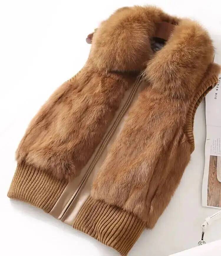 Real Rabbit Fur Coat For Women - Winter Clothing Offer review and price