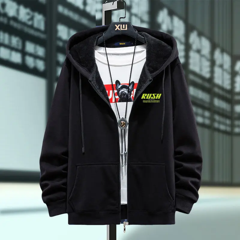 Men's Clothing Hooded Solid Bl - Winter Clothing Offer review and price