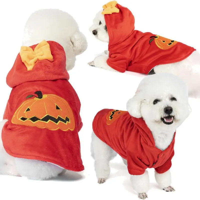 Pet new outfit pumpkin festiva - Winter Clothing Photo review and price