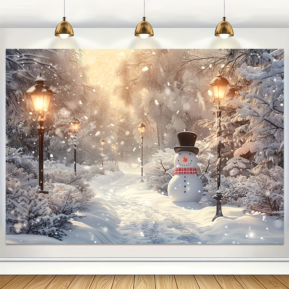 Winter Snow Scenery Backdrop X - Winter Clothing Photo review and price