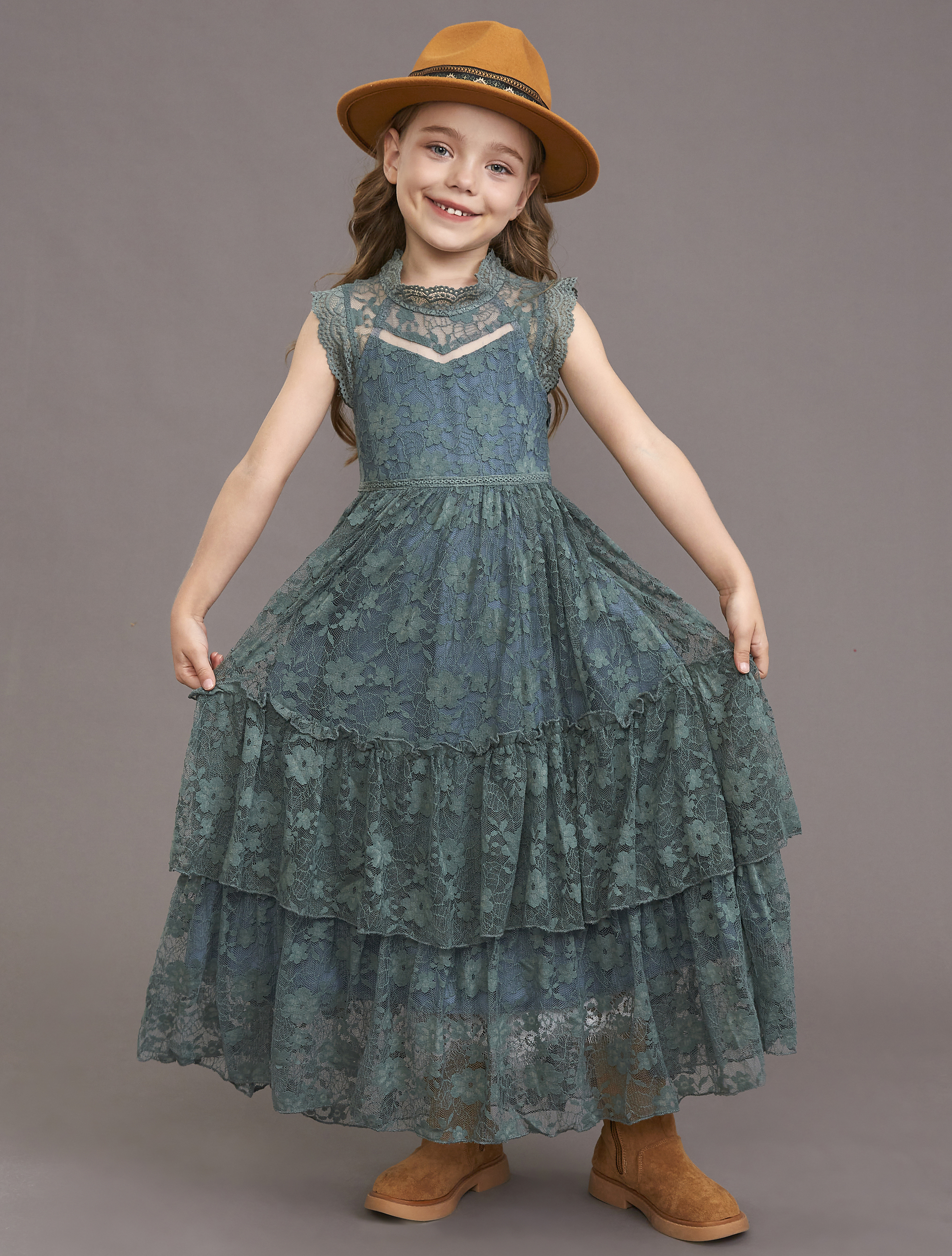 Girls Flower Dress Lace Cotton - Winter Clothing Storage review and price