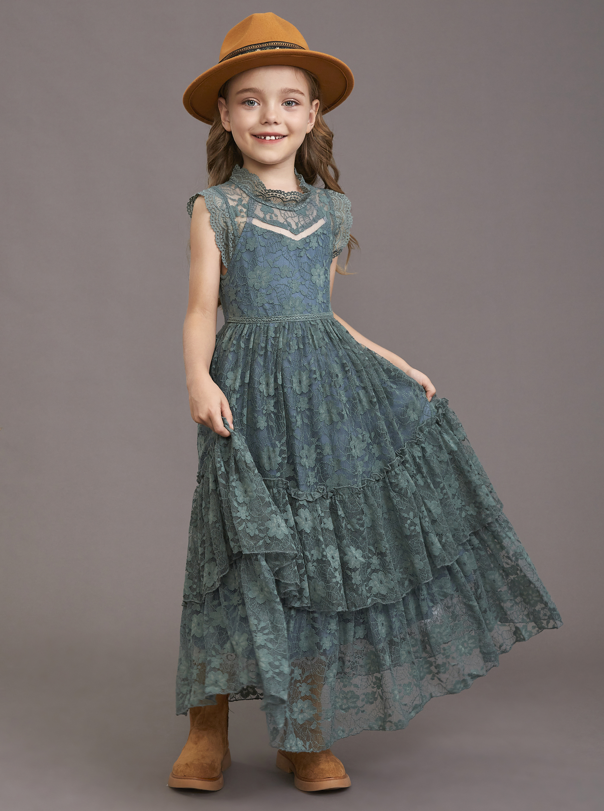 Girls Flower Dress Lace Cotton - Winter Clothing Storage review and price