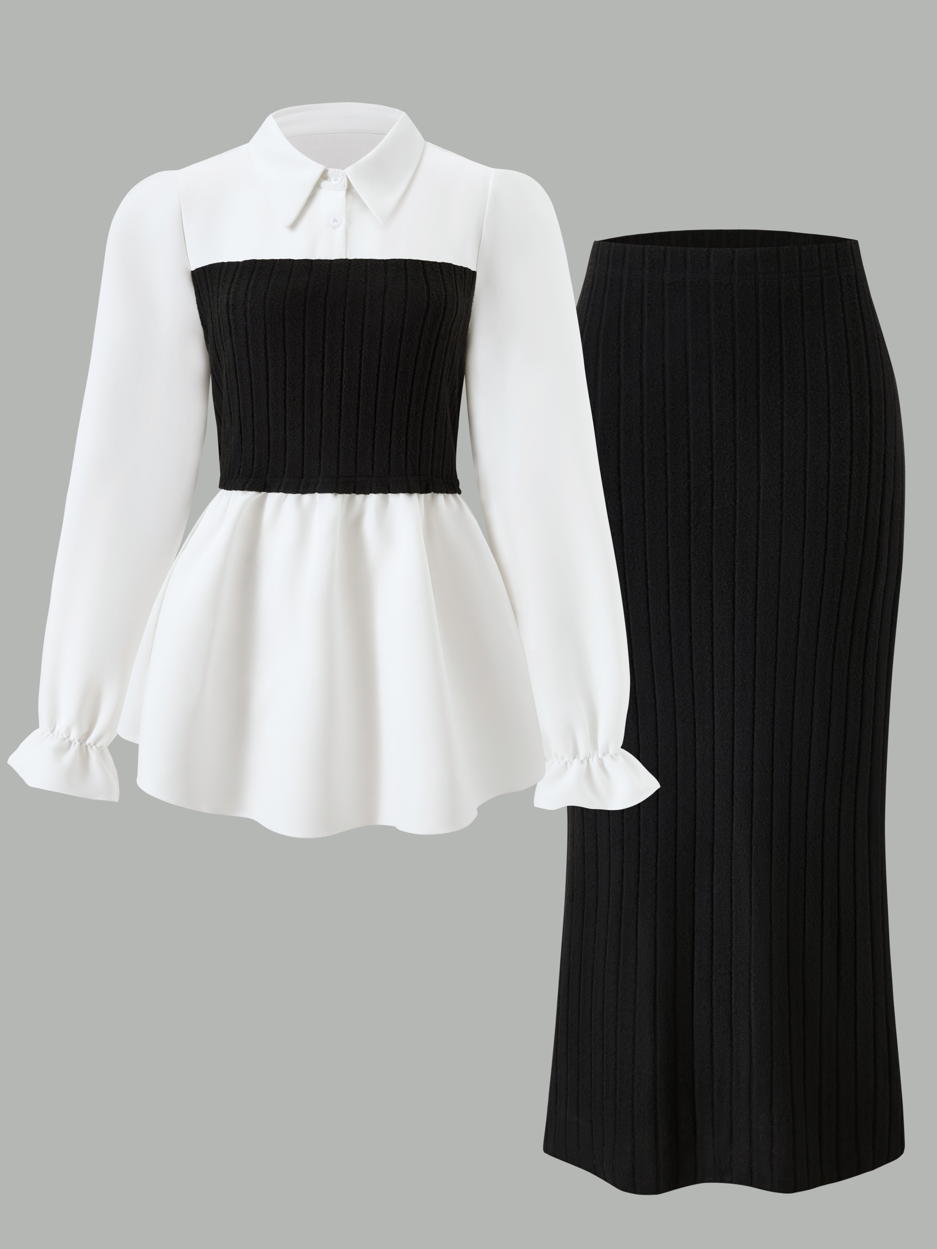 A two-piece set of plus-size f - Winter Clothing Europe review and price
