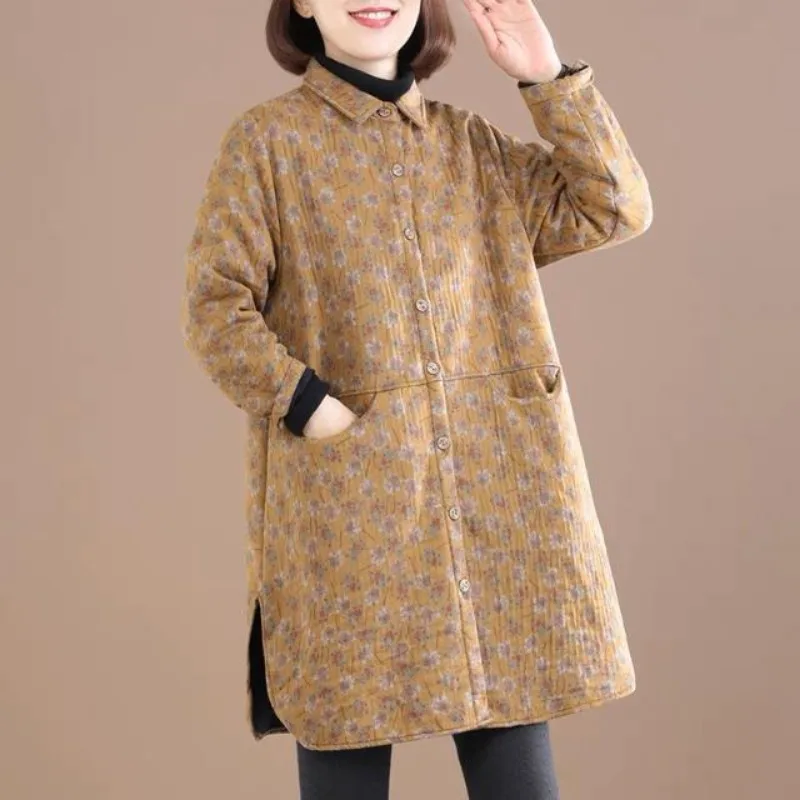 Vintage Floral Print Women Jac - Winter Clothing Trends review and price