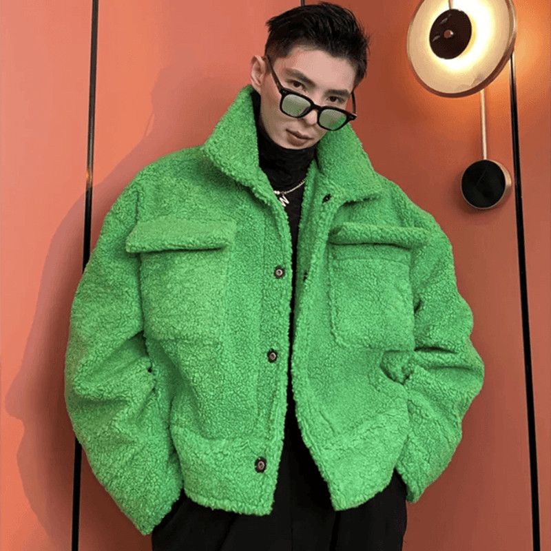 2024 New Men's Lamb Plush Jack - Winter Clothing Trends review and price