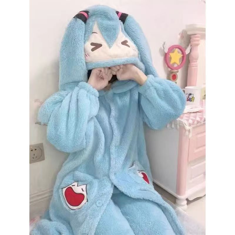 Miku Anime Pajamas Cute Winter - Winter Clothing In Japan review and price