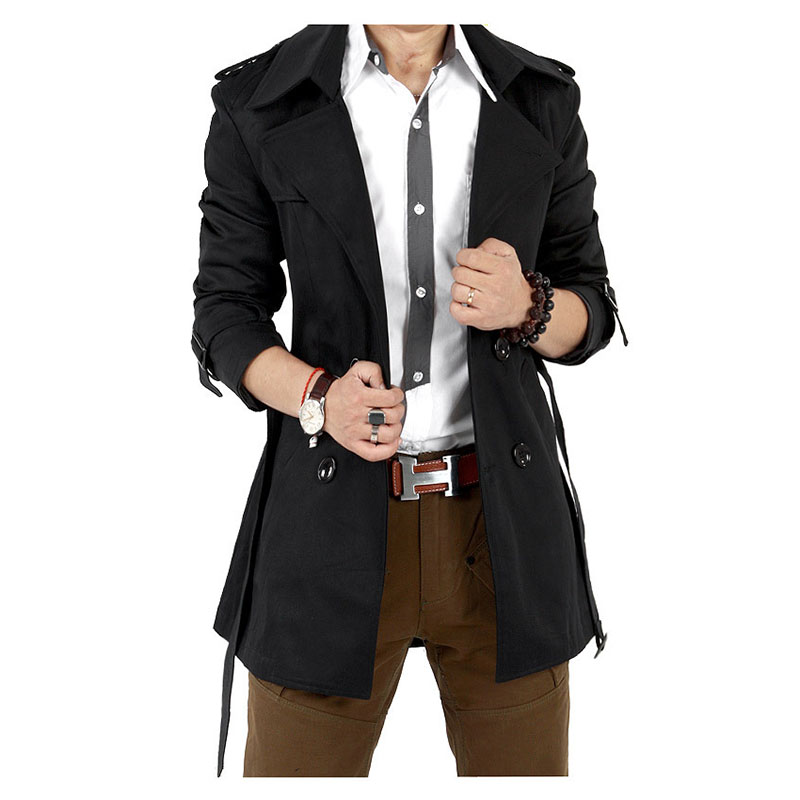 Autumn Spring Trench Coat Men  - Winter Clothing Europe review and price