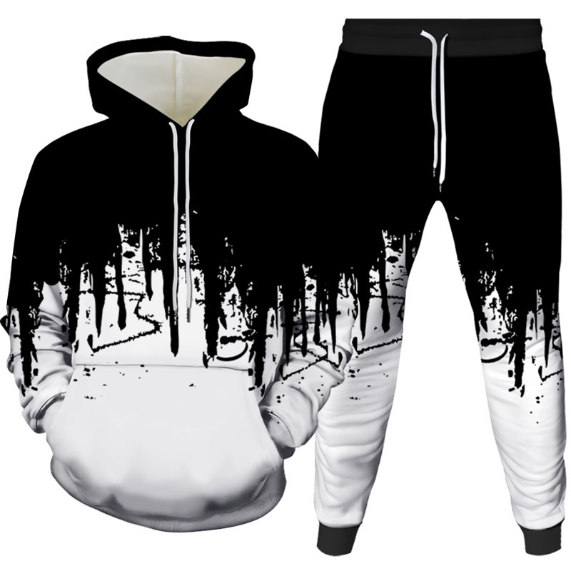 Ink Painting 3D Printed Hoodie - Winter Clothing Pants review and price
